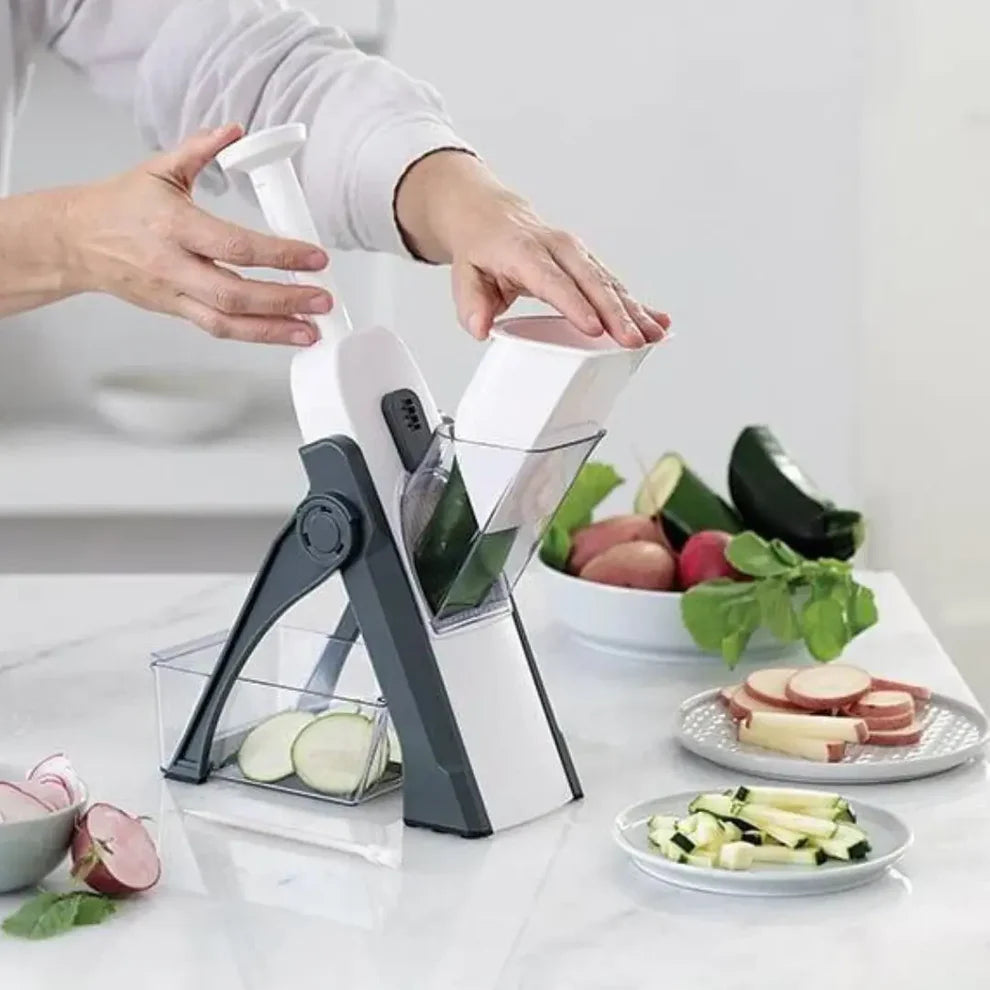 Mandoline à Piston Multifonction Sécurisée