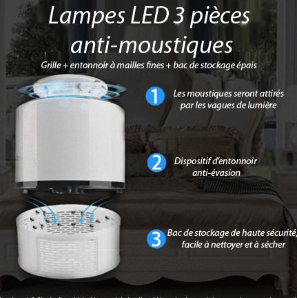 Kifaya - Lampe LED Anti-moustiques🦟