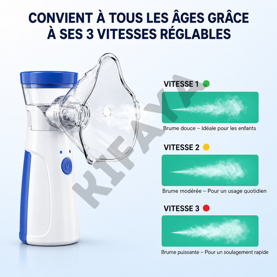 Kifaya - Nébuliseur à Mesh Portable Enfants/Adultes