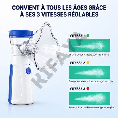 Kifaya - Nébuliseur à Mesh Portable Enfants/Adultes