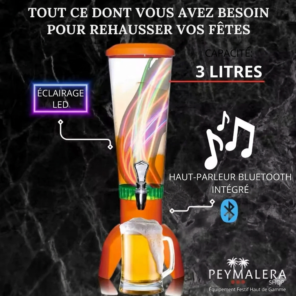 Kifaya - Distributeur de bière 3L avec woofer