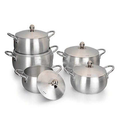 Kifaya - Casserole Aluminium 5 Pièces