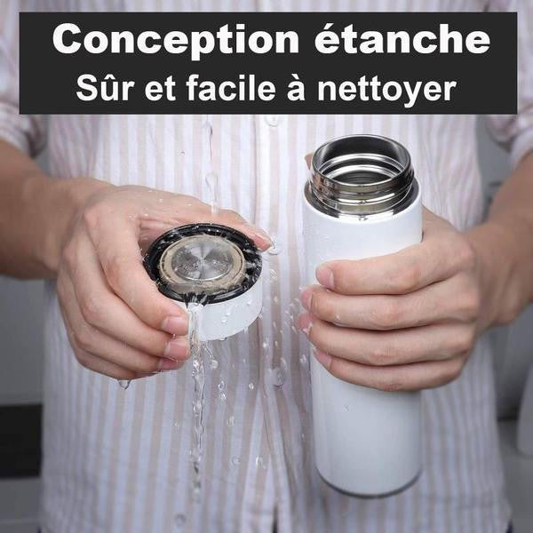 Kifaya - Bouteille Thermo Isotherme avec Affichage de Température