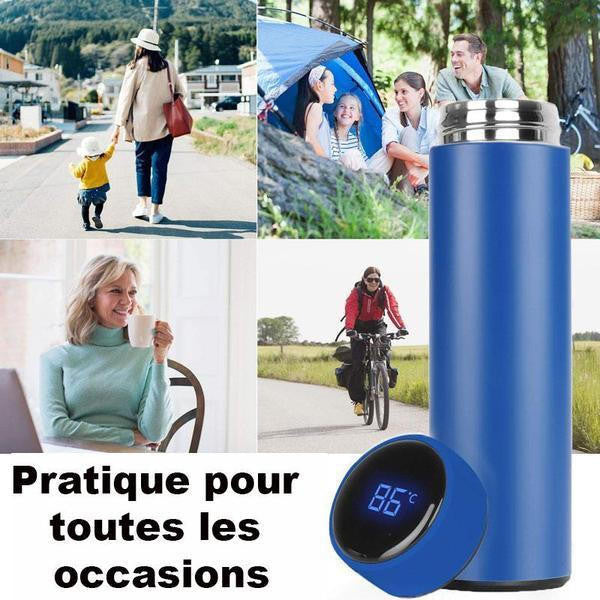Kifaya - Bouteille Thermo Isotherme avec Affichage de Température