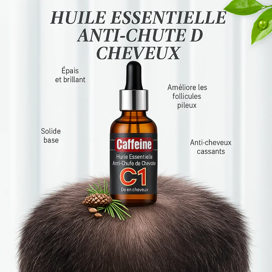 Kifaya - Huile Pousse Cheveux Anti-Chute Caffeine C1 de 30ml