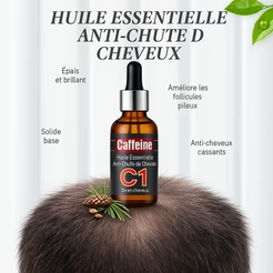 Kifaya - Huile Pousse Cheveux Anti-Chute Caféine C1